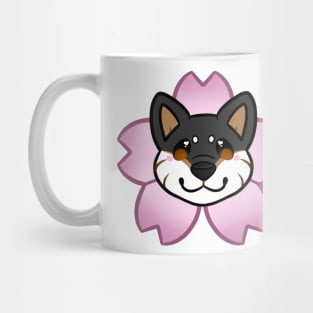 Sakura Shiba Inu - Black and Tan Mug